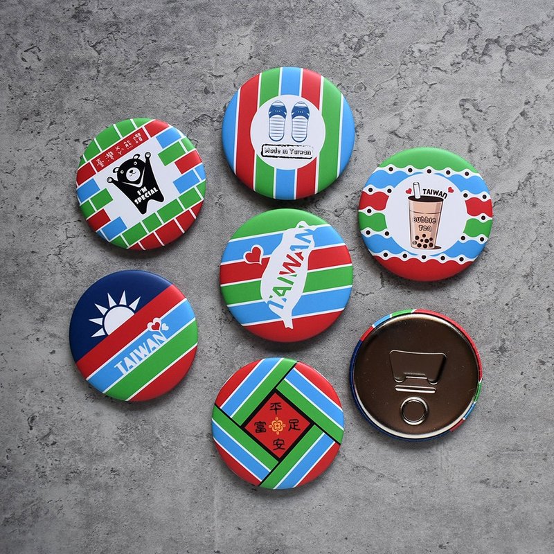 【桐鹿】茄芷风格 磁铁开瓶器6入 - 冰箱贴/磁贴 - 其他金属 多色