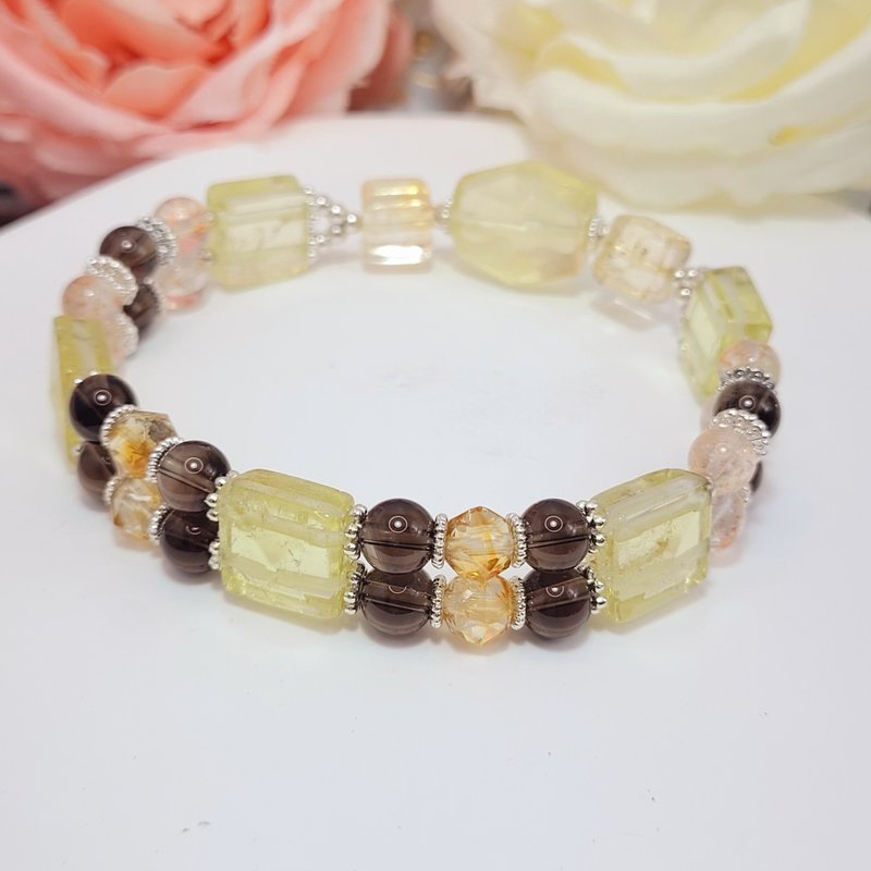 AgIo。五行/土属性/牛龙羊狗。手排设计款手链 - 手链/手环 - 水晶 