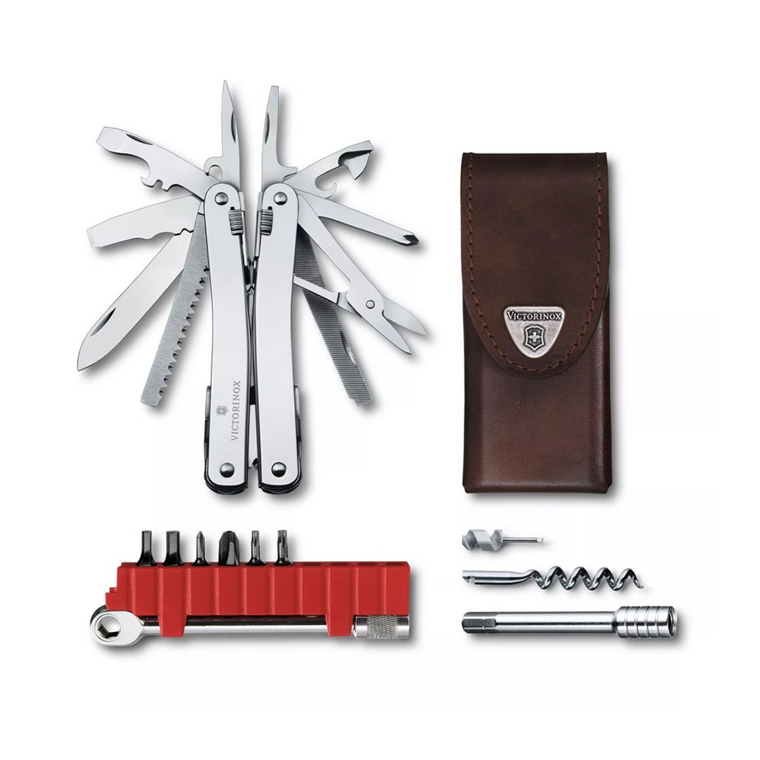 VICTORINOX瑞士维氏 Swiss Tool Spirit X Plus Ratchet 3.0236.L - 露营用品 - 不锈钢 银色