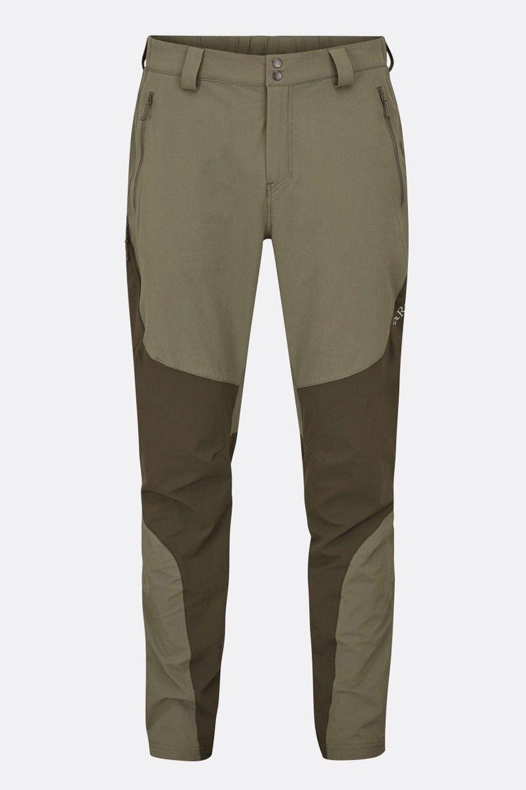 【Rab】Torque Mountain Pants 轻量长裤 男款 浅卡其/军绿 - 男装运动裤 - 聚酯纤维 黑色