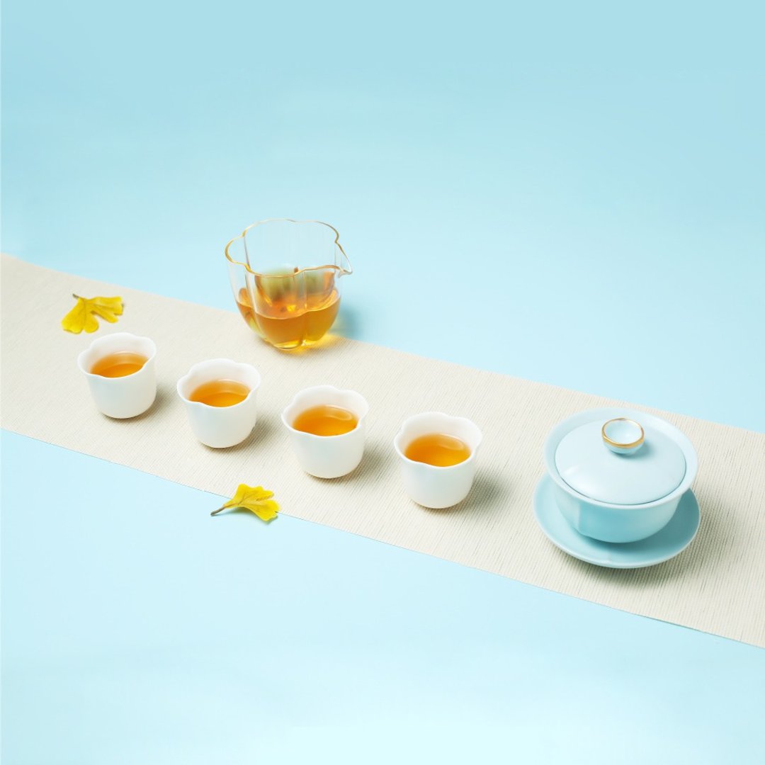 【陆宝LOHAS】菩提茶组  瓷与玻璃的结合 - 茶具/茶杯 - 瓷 