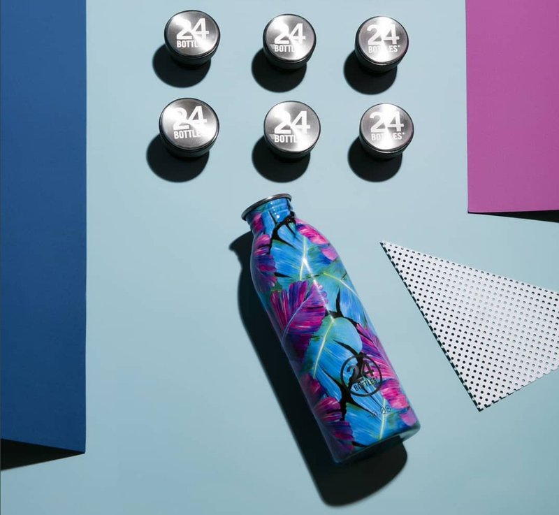 意大利24Bottles【URBAN超轻量羽毛系列】Blossom - 500ml - 水瓶/水壶 - 其他金属 紫色