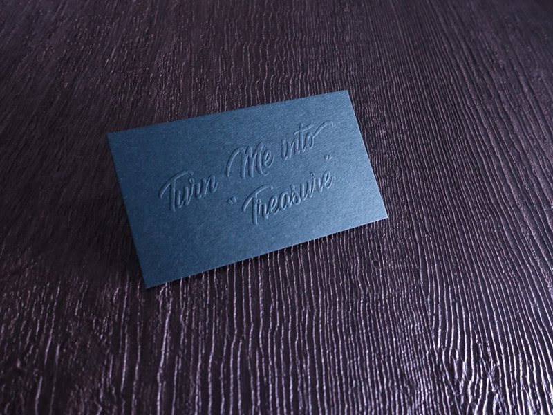 200 x 英国Keaykolor纸烫金/打凸名片 - 卡片/明信片 - 纸 绿色