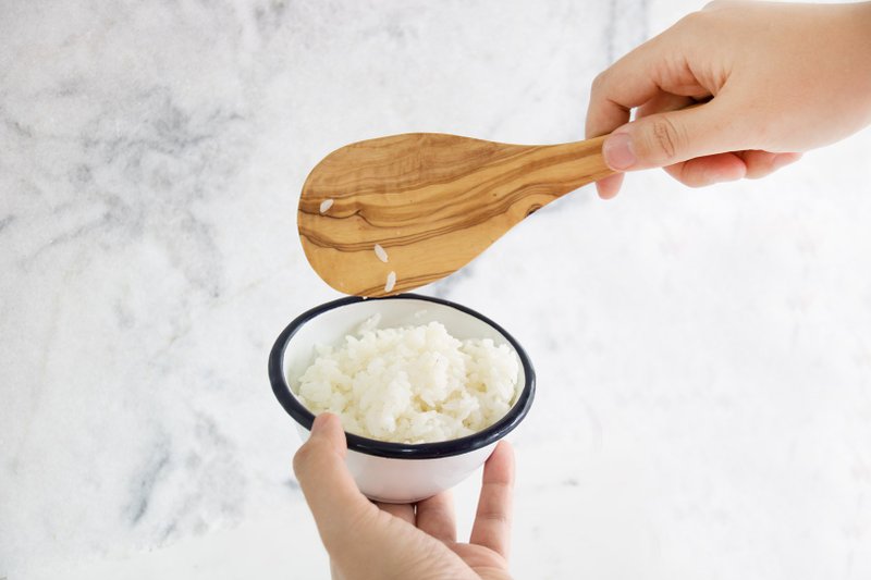 【雷射刻字】橄榄木饭匙B区 电饭锅适用 台湾制造原木餐具 - 厨房用具 - 木头 咖啡色