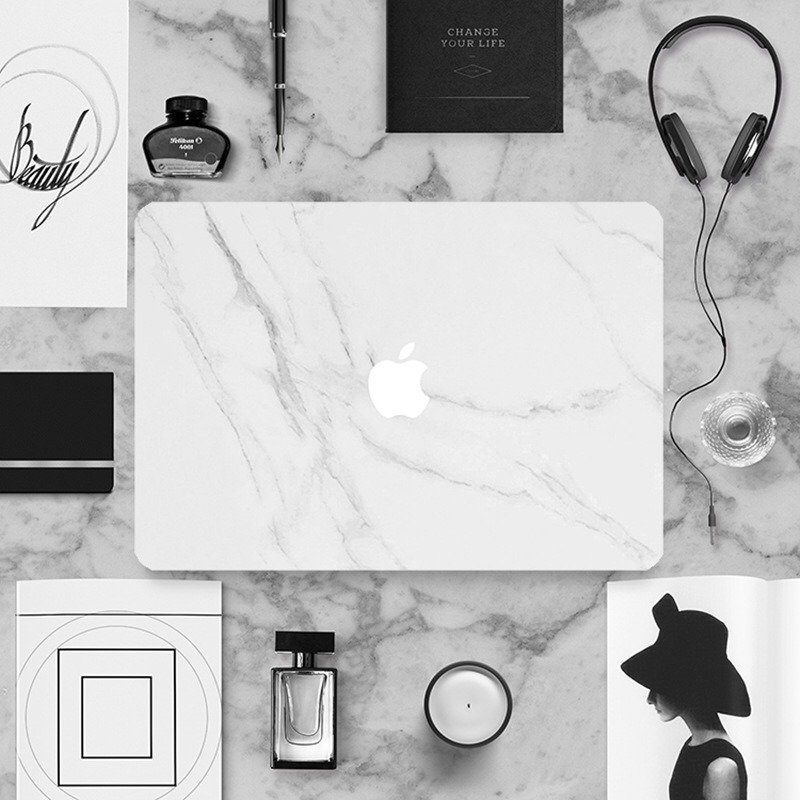 大理石Macbook保护膜(含三面) - 平板/电脑保护壳 - 其他材质 