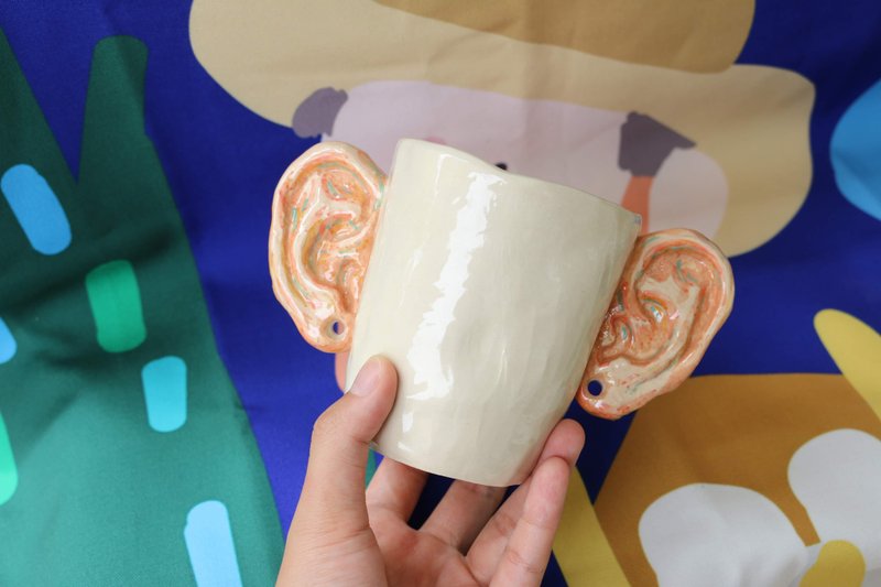 Pencil Cup - 花瓶/陶器 - 陶 粉红色