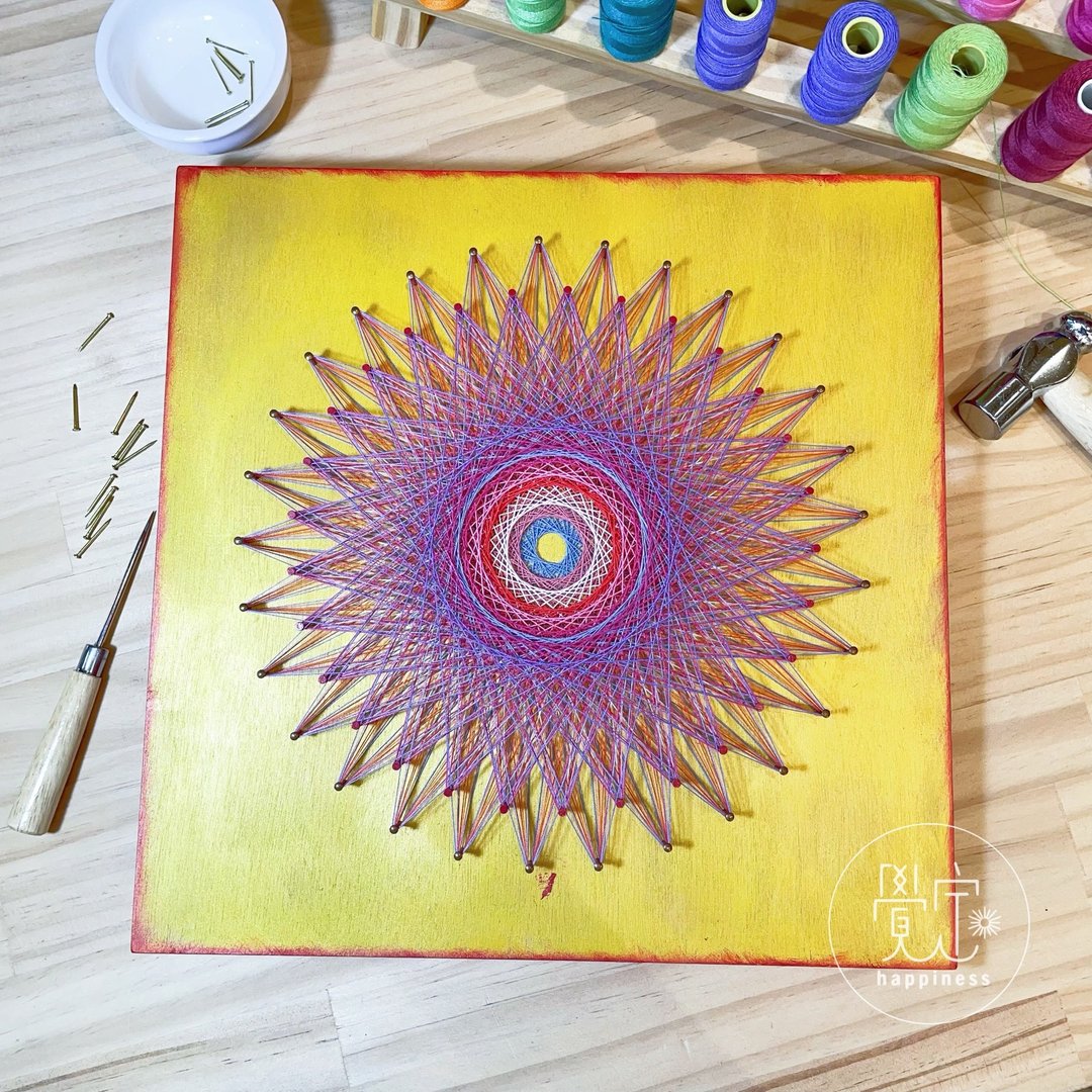 Stringart 艺术作品 - 摆饰 - 其他材质 多色