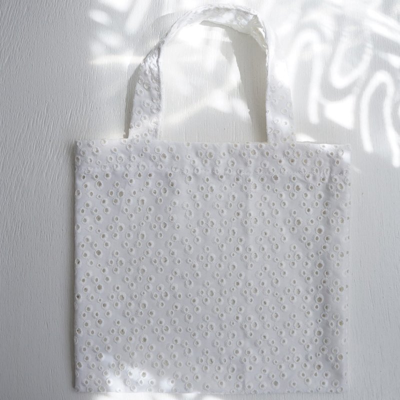 Ba-ba 手工迷你购物袋 No.RB72 - 手提包/手提袋 - 棉．麻 白色