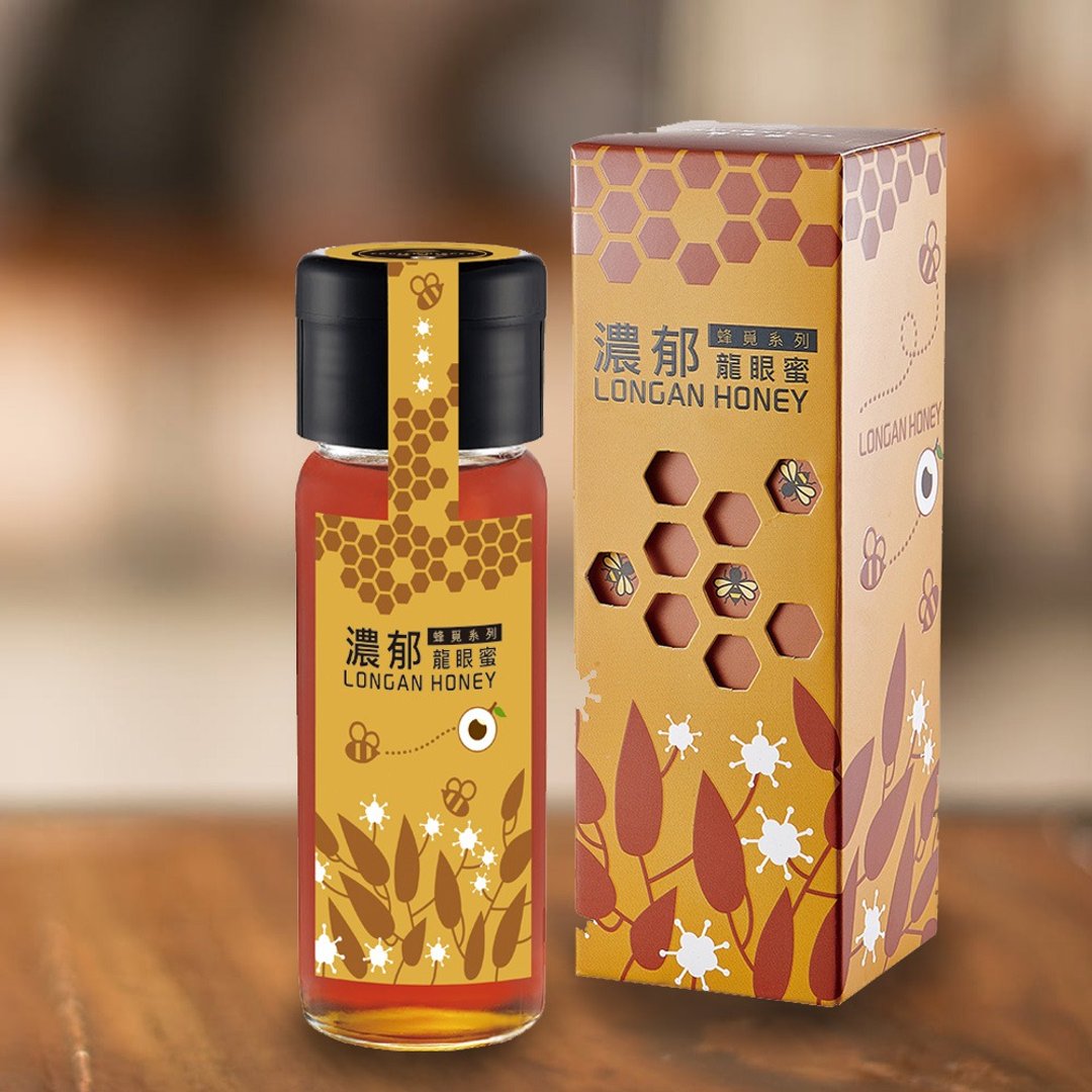 常温【讲果语】蜂觅系列-浓郁龙眼蜜440g(防滴漏瓶盖设计) - 蜂蜜/黑糖 - 其他材质 橘色