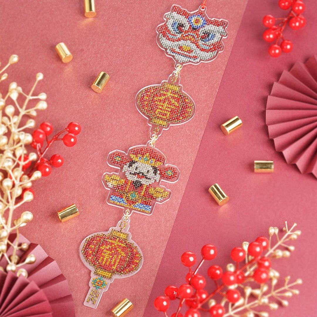Rhinestone Craft 农历新年挂饰系列 | SET - D - 其他 - 其他材质 红色