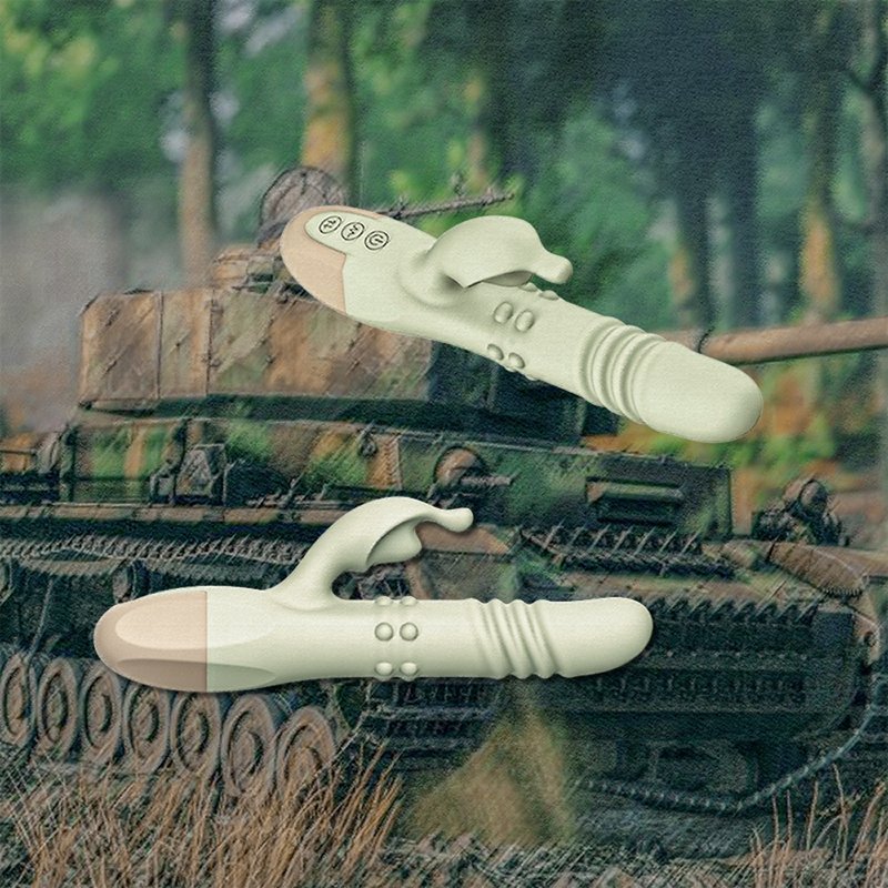 【新品】TANKER 重浪 l 伸缩+360旋转+唇感 震动按摩棒 - 情趣用品 - 硅胶 