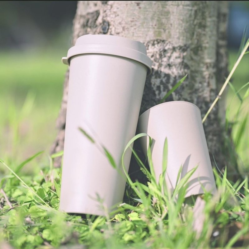 台湾茶纤维循环杯 - 茶具/茶杯 - 环保材料 卡其色
