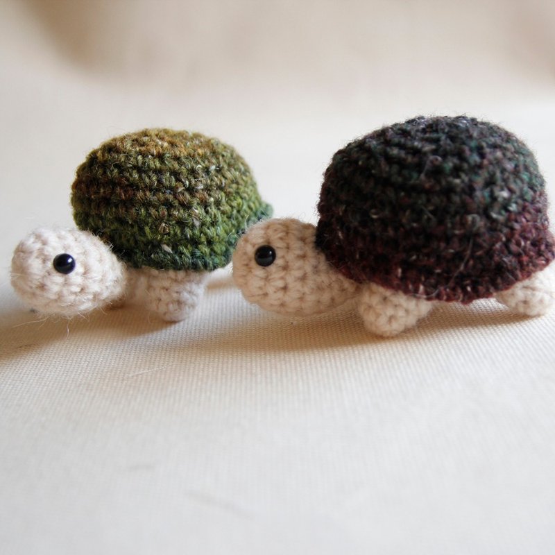 手钩玩偶 手作娃娃 疗郁 小乌龟 - 摆饰 - 其他人造纤维 黄色