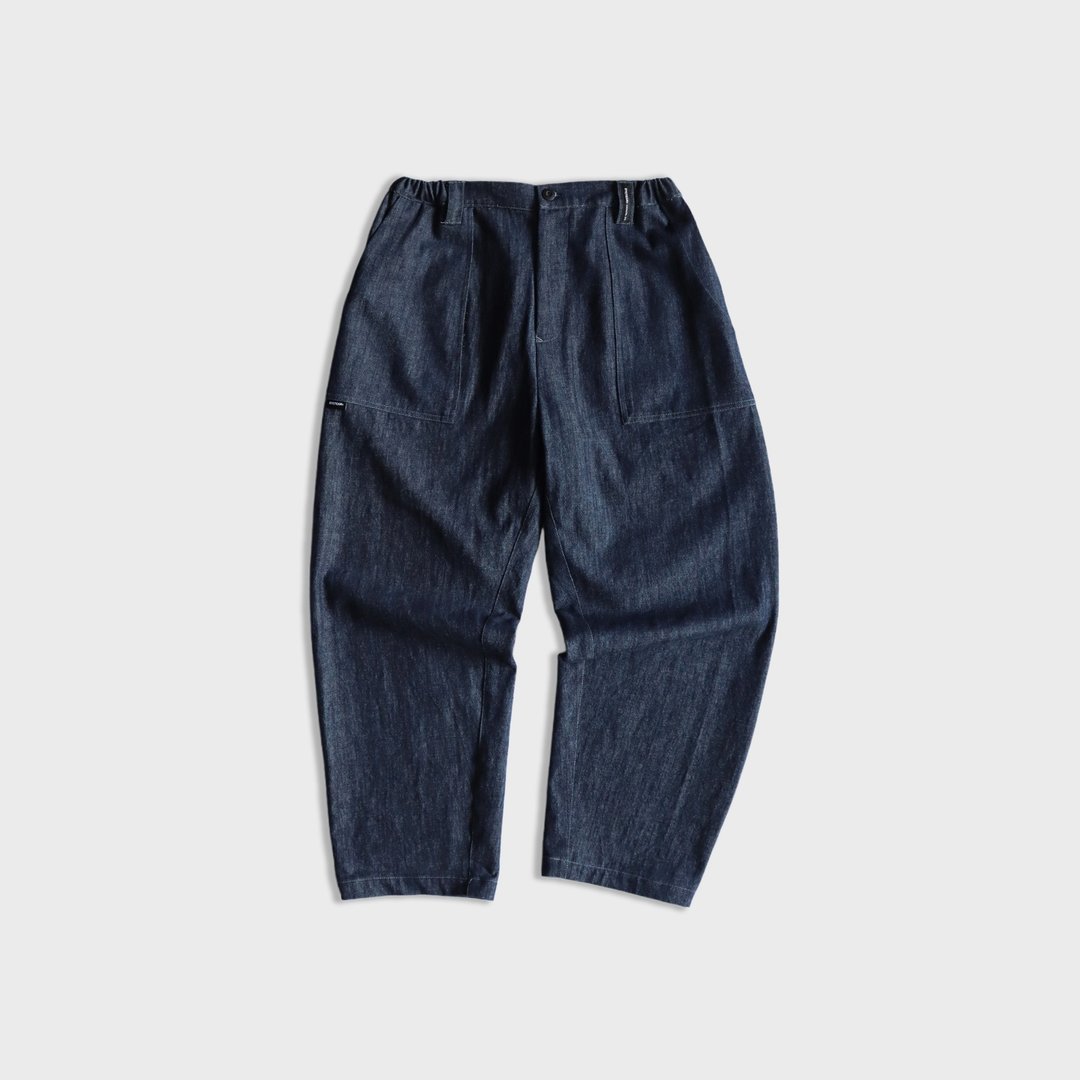 DYCTEAM - Loose Denim Full Length Work Pants - 男士长裤 - 其他材质 蓝色