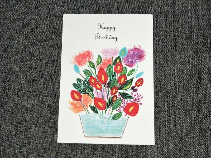 Postcard/生日卡/明信片/手绘 - 卡片/明信片 - 纸 白色