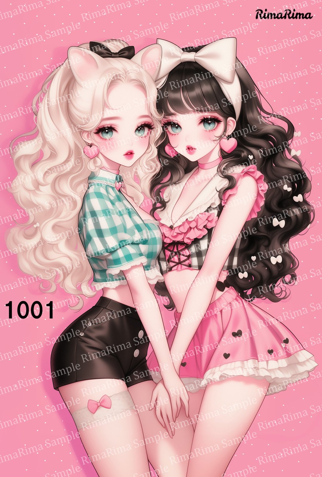 1001 原创贴纸 原创人物贴纸 贴纸 标签 りまりま RimaRima - 贴纸 - 纸 
