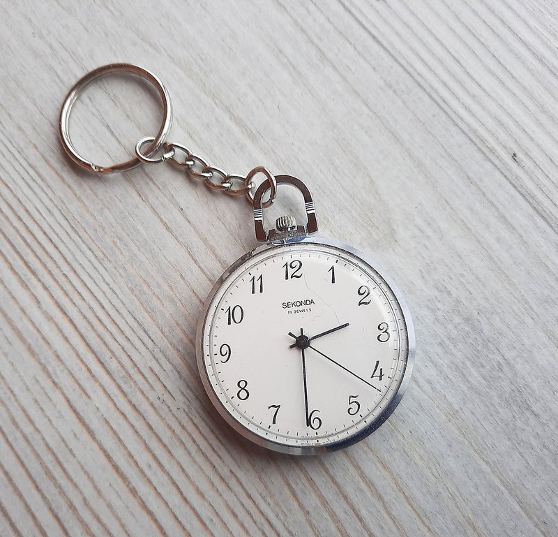SEKONDA 19 jewels white dial Soviet pocket watch Raketa 2609.HA made in USSR - 男表/中性表 - 其他材质 白色