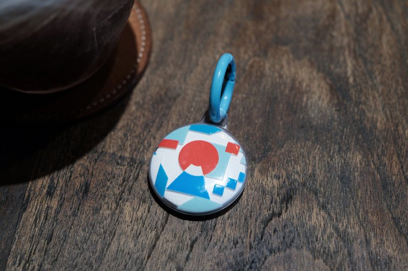 几何美学 X 城市中的富士山 AIRTAG保护套 连挂扣 - 数码小物 - 塑料 透明