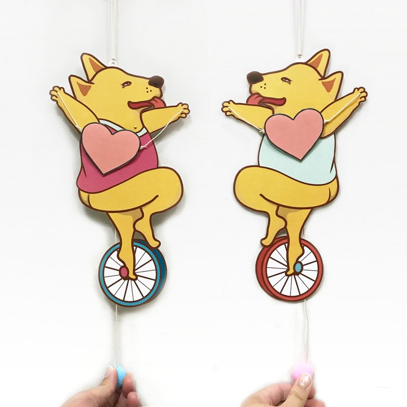 百厌狗狗 / 情人节 / 活动心意卡 - 卡片/明信片 - 纸 橘色