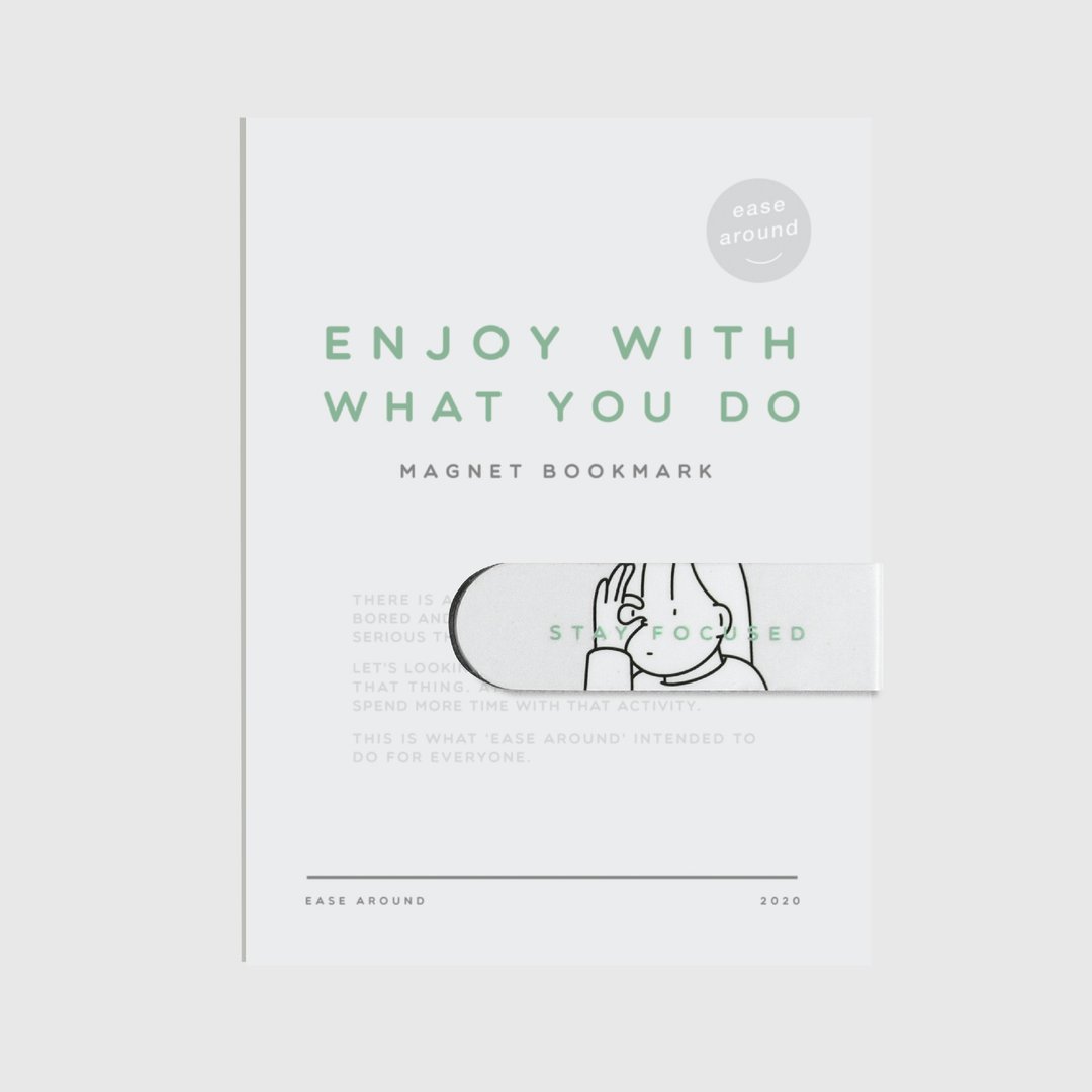 MAGNET BOOKMARK - STAY FOCUSED - 书签 - 其他材质 白色
