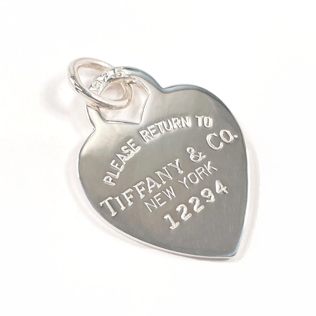 【日本直邮 二手美品】蒂芙尼 TIFFANY&Co. 坠饰 心形 标签 Return to Tiffany 纯银 925 饰品 - 项链 - 纯银 银色