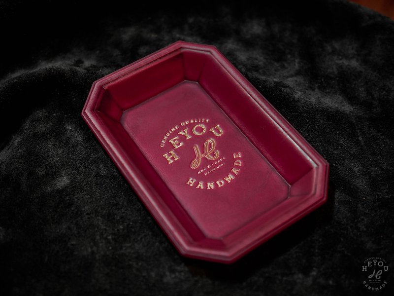 Leather Tray 皮革置物盘 桃红色 - 收纳用品 - 真皮 多色