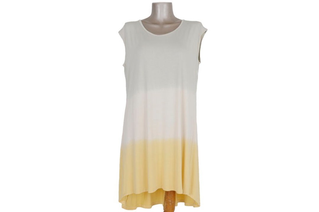 Gradation sleeveless dress <Jasmine Yellow> - 洋装/连衣裙 - 其他材质 黄色