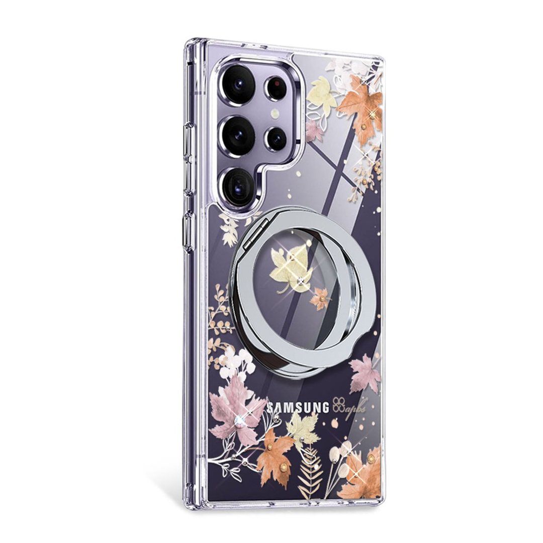 apbs SamsungS26/S25/A56/Flip7军规360旋转磁吸立架钻壳-四季-秋 - 手机壳/手机套 - 其他材质 多色