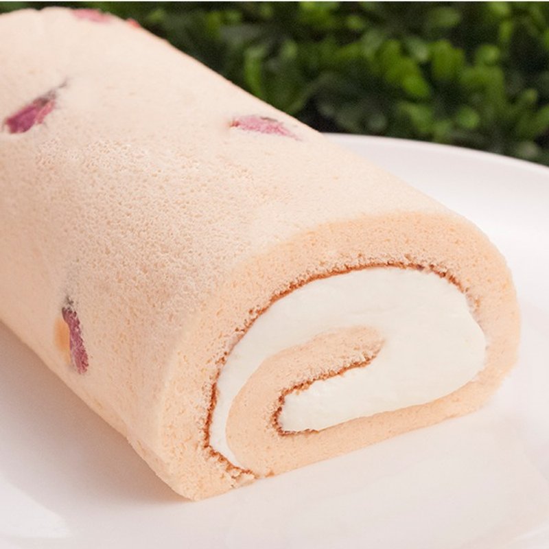 樱花季限定-樱花生乳卷 / 条 - 蛋糕/甜点 - 新鲜食材 粉红色