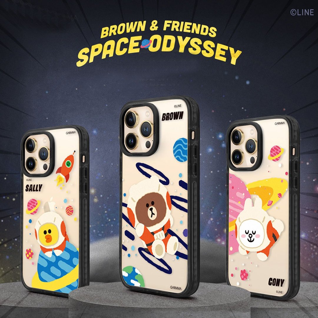 GARMMA LINE FRIENDS iPhone 14系列 经典款保护壳 太空系列 - 手机壳/手机套 - 塑料 