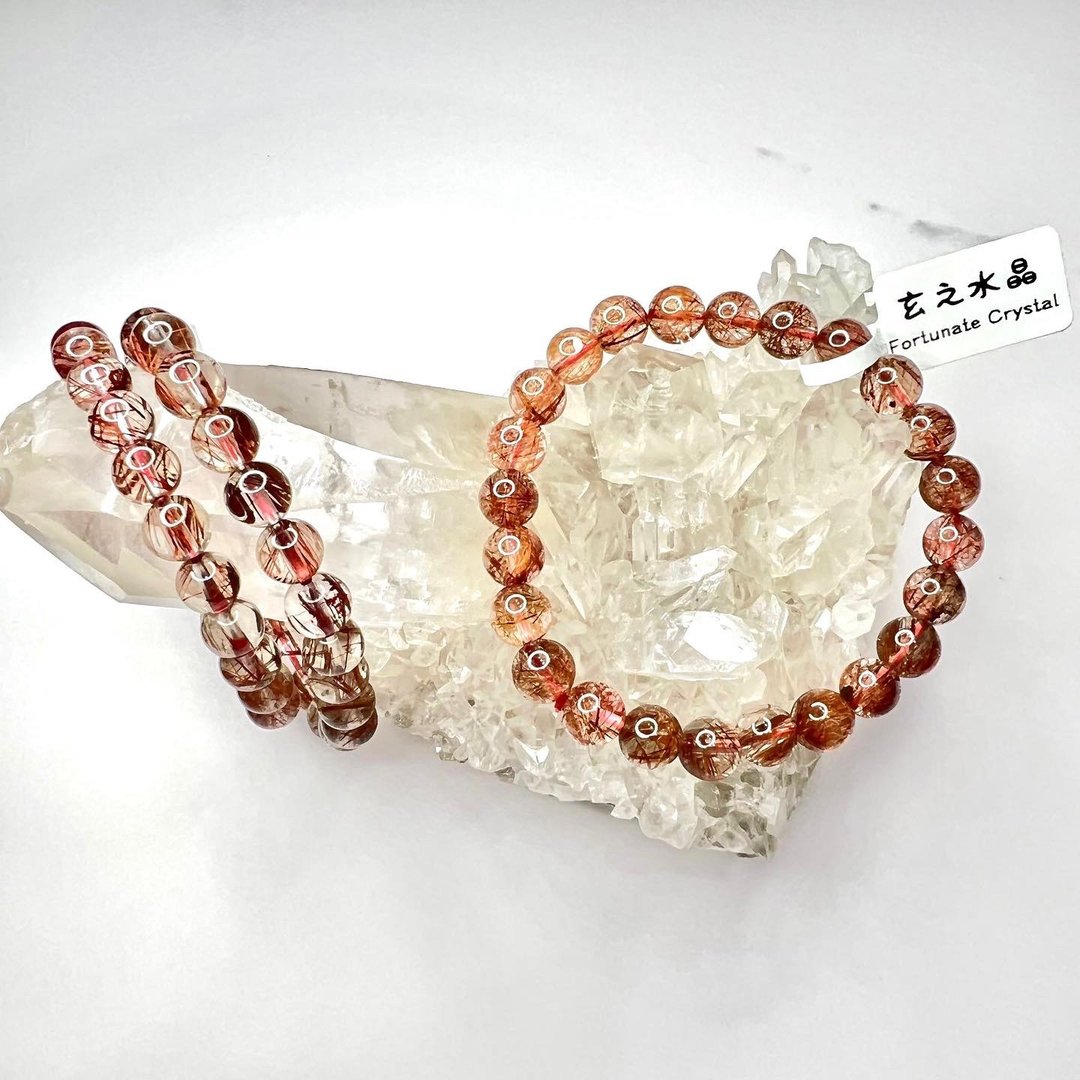 红发晶手串 | 水晶 | 水晶手串 | 水晶手链 | 水晶手链 - 手链/手环 - 水晶 红色