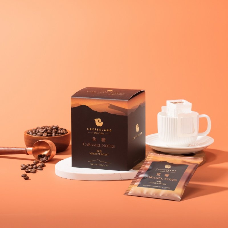 COFFEELAND | 焦糖 - 滤挂咖啡金典风味(中焙)(10g*10入/盒) - 咖啡 - 新鲜食材 蓝色