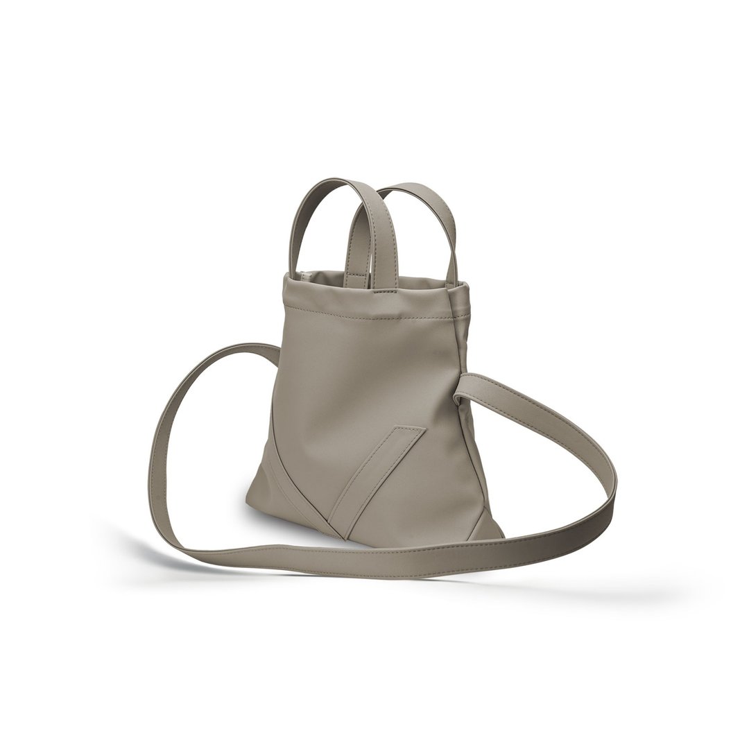 V flap 3WAY小折V包 斜背包 一包三用 月岩棕色 - 侧背包/斜挎包 - 人造皮革 咖啡色
