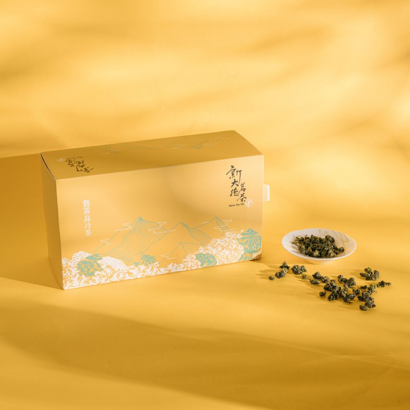 【 观雾高冷茶 】 春季 原叶乌龙立体茶包  25入抽屉盒 - 茶 - 纸 黄色