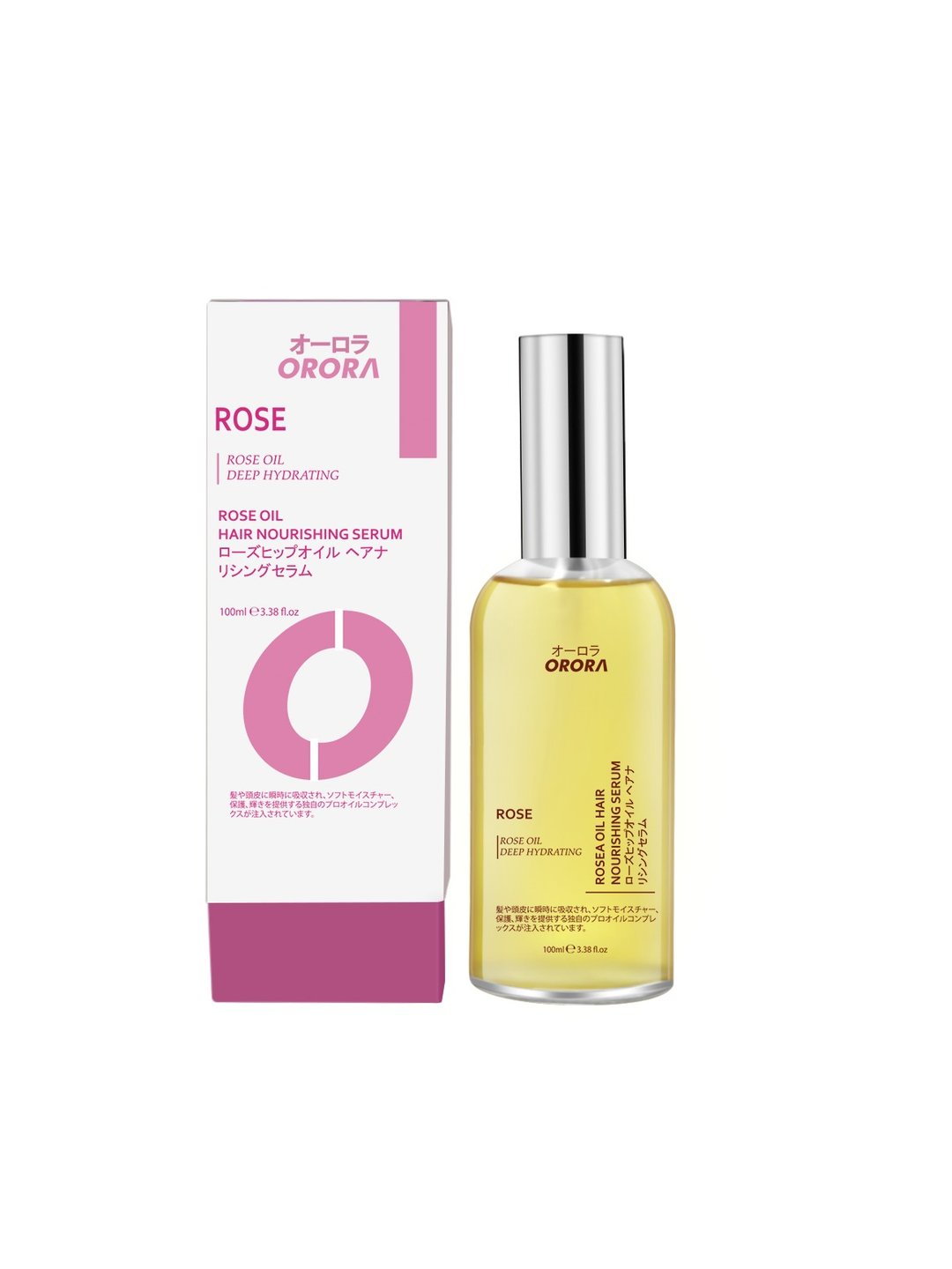 日本ORORA玫瑰油头发滋养精华素 100ml - 精华液/安瓶 - 其他材质 