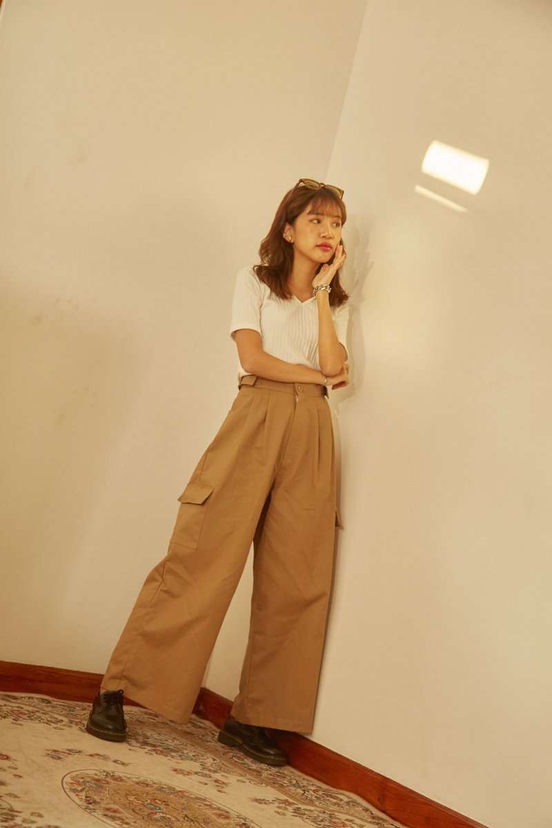 Highestjump Pilot Pant (Beige) - 女装长裤 - 棉．麻 