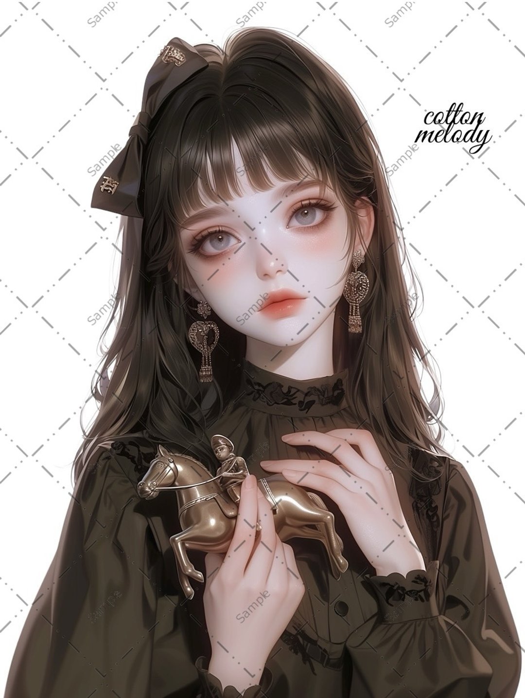original sticker no.1467 人物贴纸 原创贴纸 女孩贴纸 原创人物贴纸 - 贴纸 - 纸 