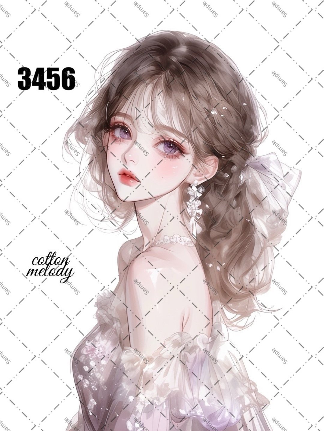 original sticker no.3456 人物贴纸 原创贴纸 原创人物贴纸 装饰贴纸 cotton melody - 贴纸 - 纸 
