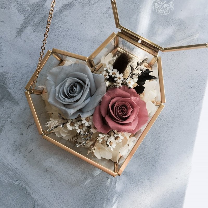 情人节特区【一颗心的距离】- 情人节礼物 - 干燥花/捧花 - 植物．花 粉红色