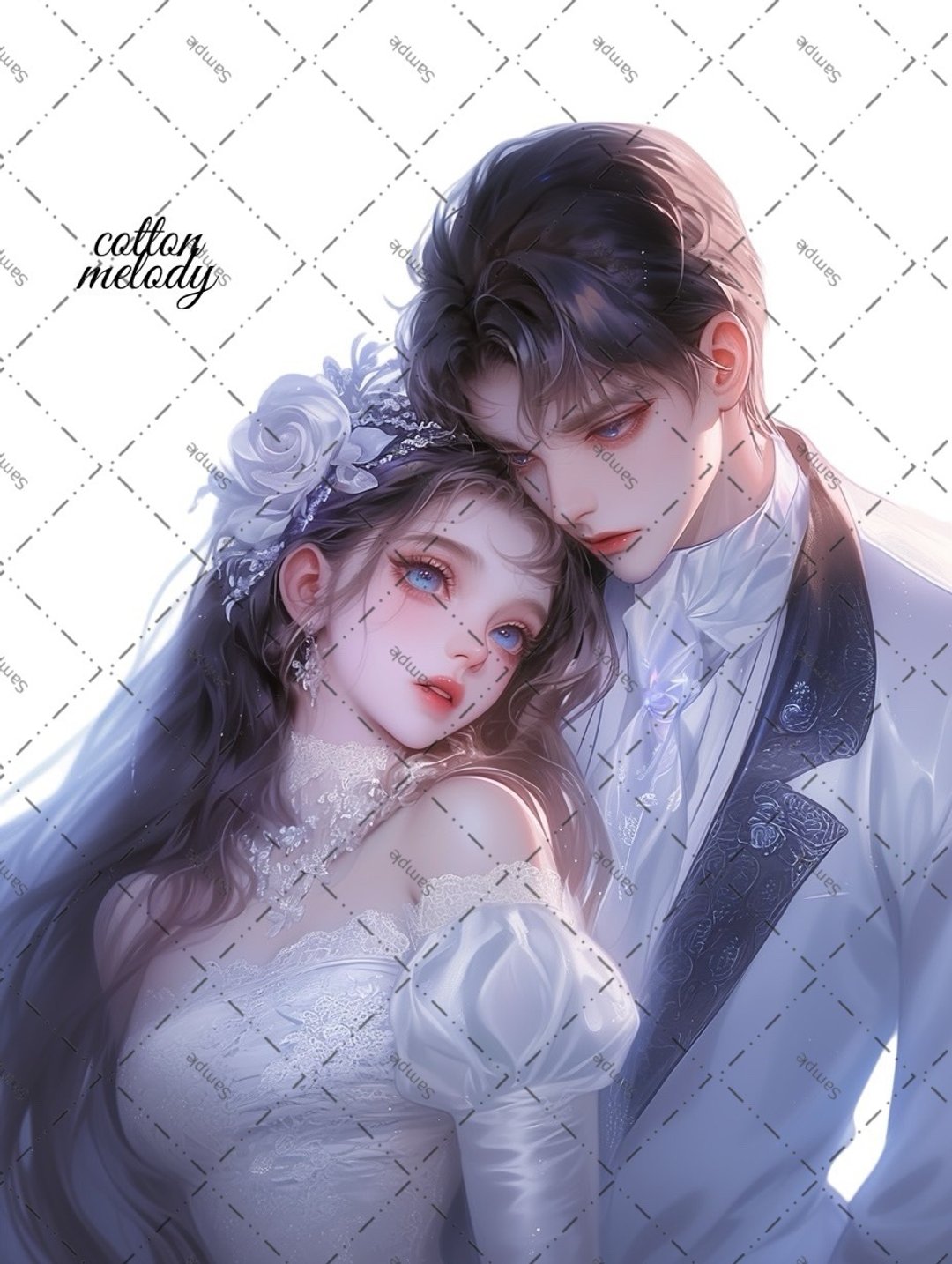 original sticker no.2128 人物贴纸 原创贴纸 原创人物贴纸 装饰贴纸 cotton melody - 贴纸 - 纸 