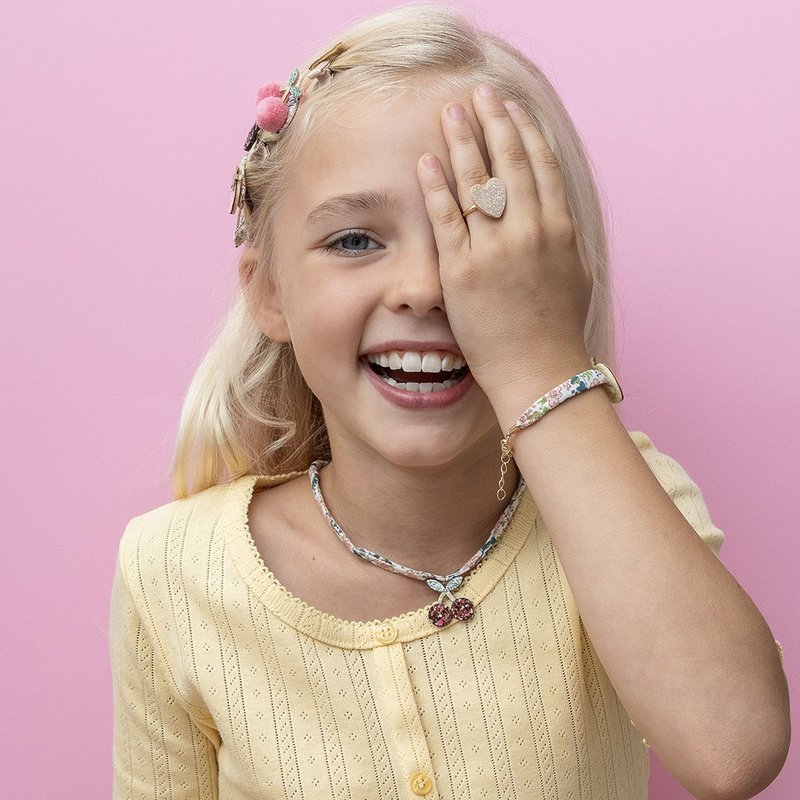 英国Mimi & Lula_SS25_春日花园_小樱桃饰品3入组 - 婴儿饰品 - 聚酯纤维 