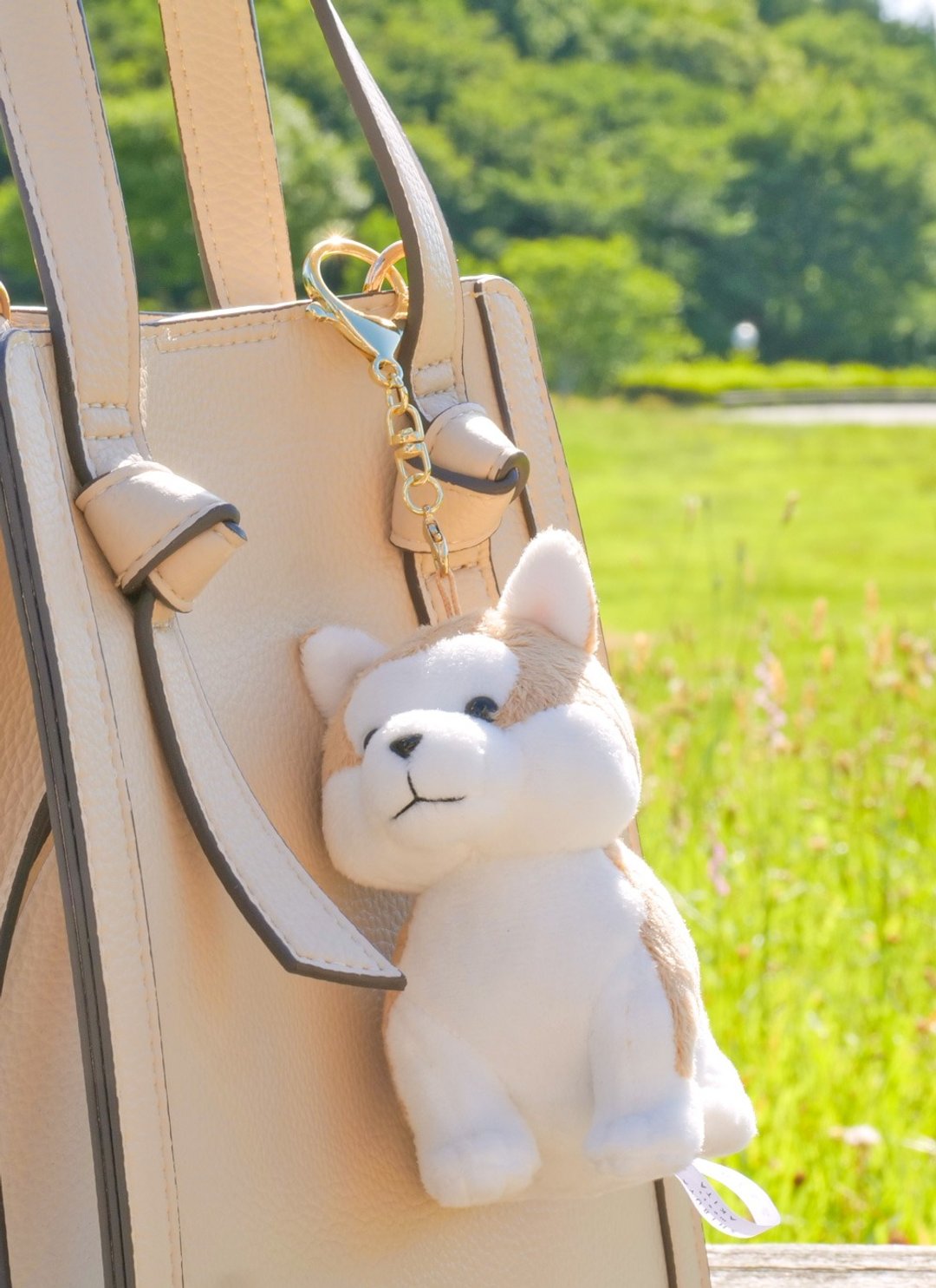 HACHIFULL 秋田犬吊饰 - 玩具/玩偶 - 棉 