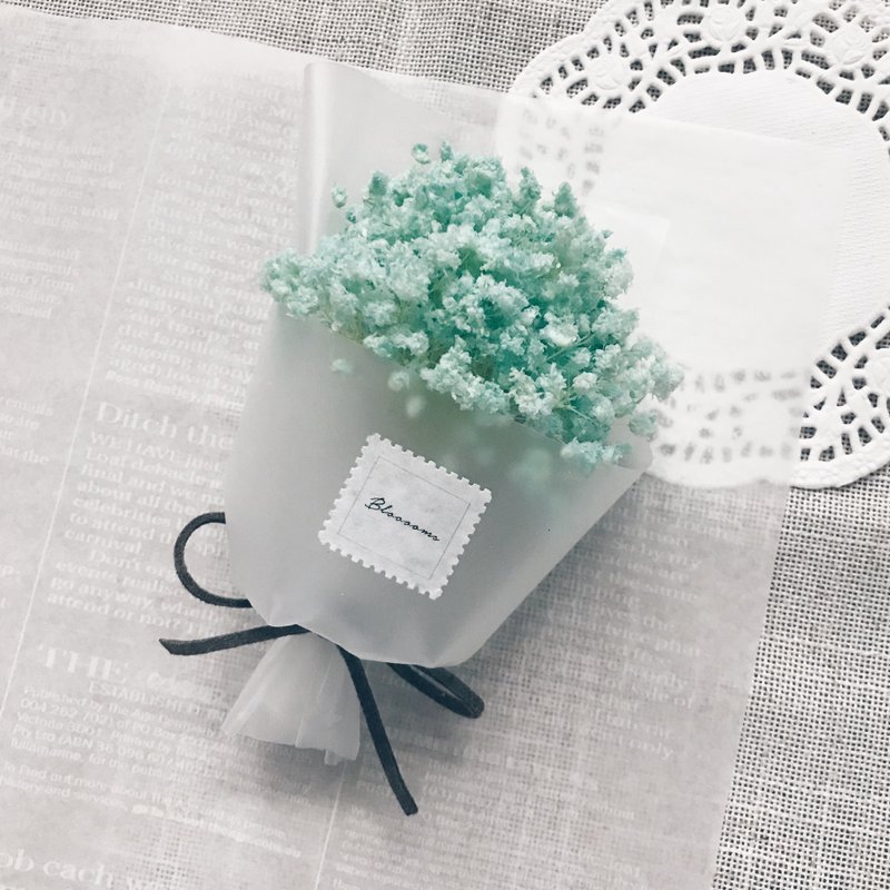 【小花罐 | 薄荷苏打 *附小花卡*】干燥花.不凋花.小花束.满天星 - 摆饰 - 植物．花 