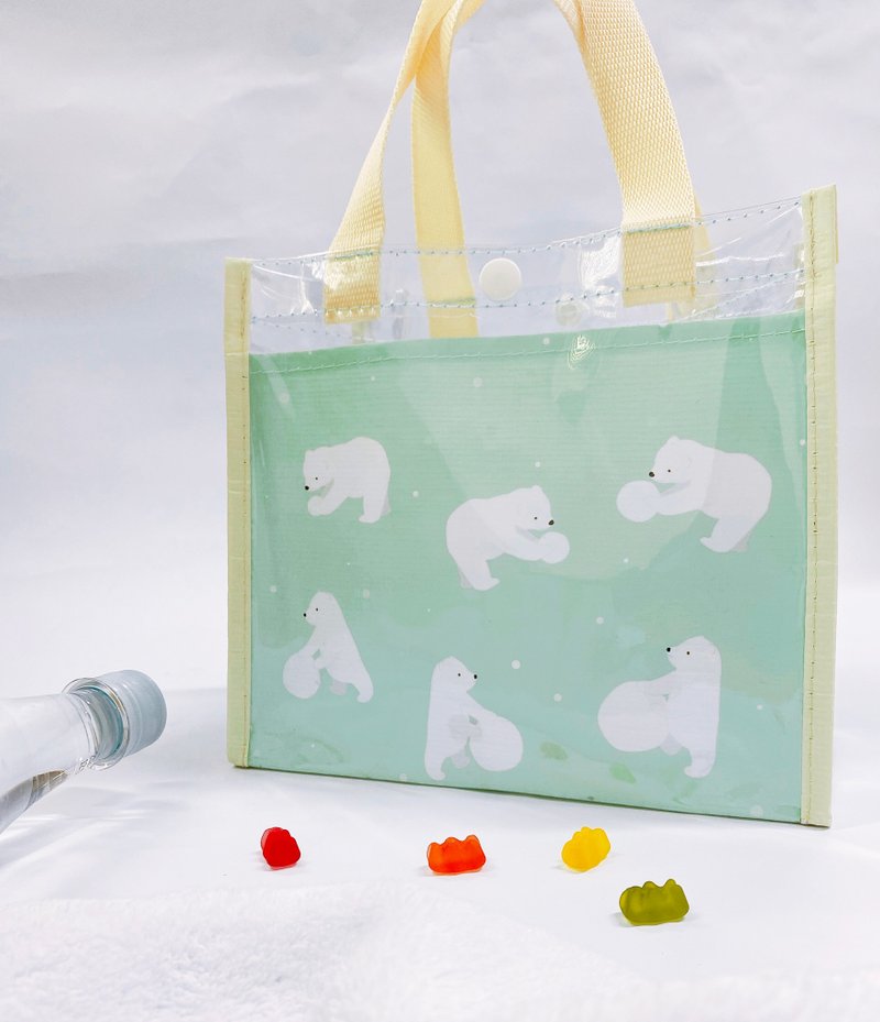 Sunny Bag-横式防水购物袋(小)-北极熊 - 手提包/手提袋 - 其他材质 蓝色