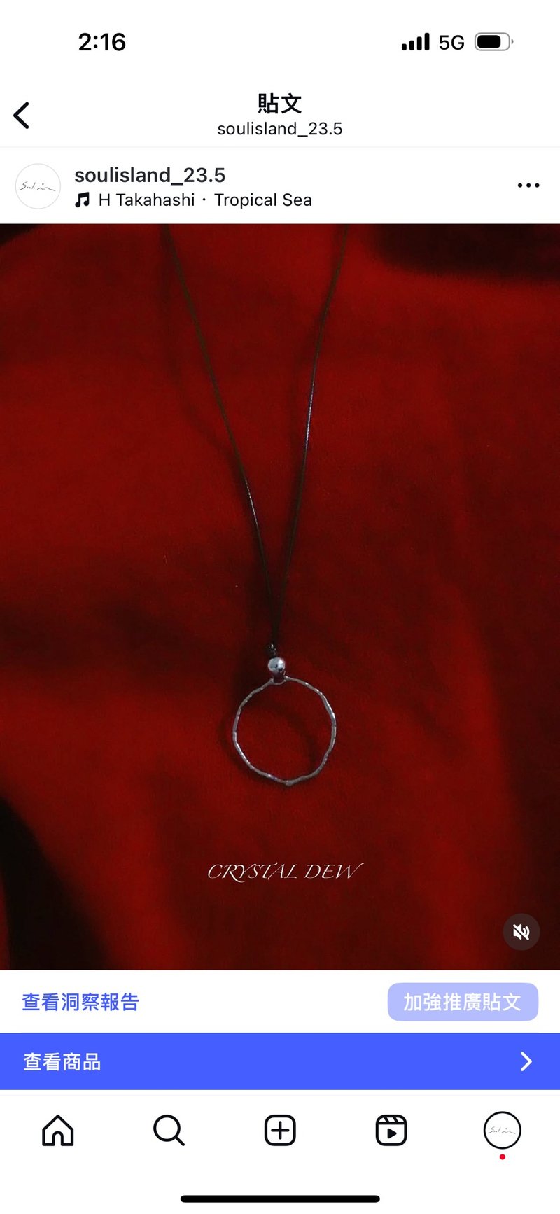 圣诞限定－CRYSTAL DEW 光露蜡绳长项链 - 项链 - 不锈钢 