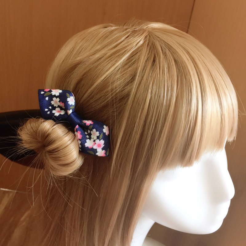 典雅和风蝴蝶结。发束/发夹 - 发饰 - 其他材质 蓝色