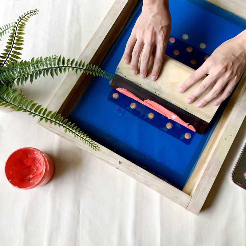 9 月・盛夏・台湾水色 绢印环保竹制筷套组 - 编织/羊毛毡/布艺 - 棉．麻 