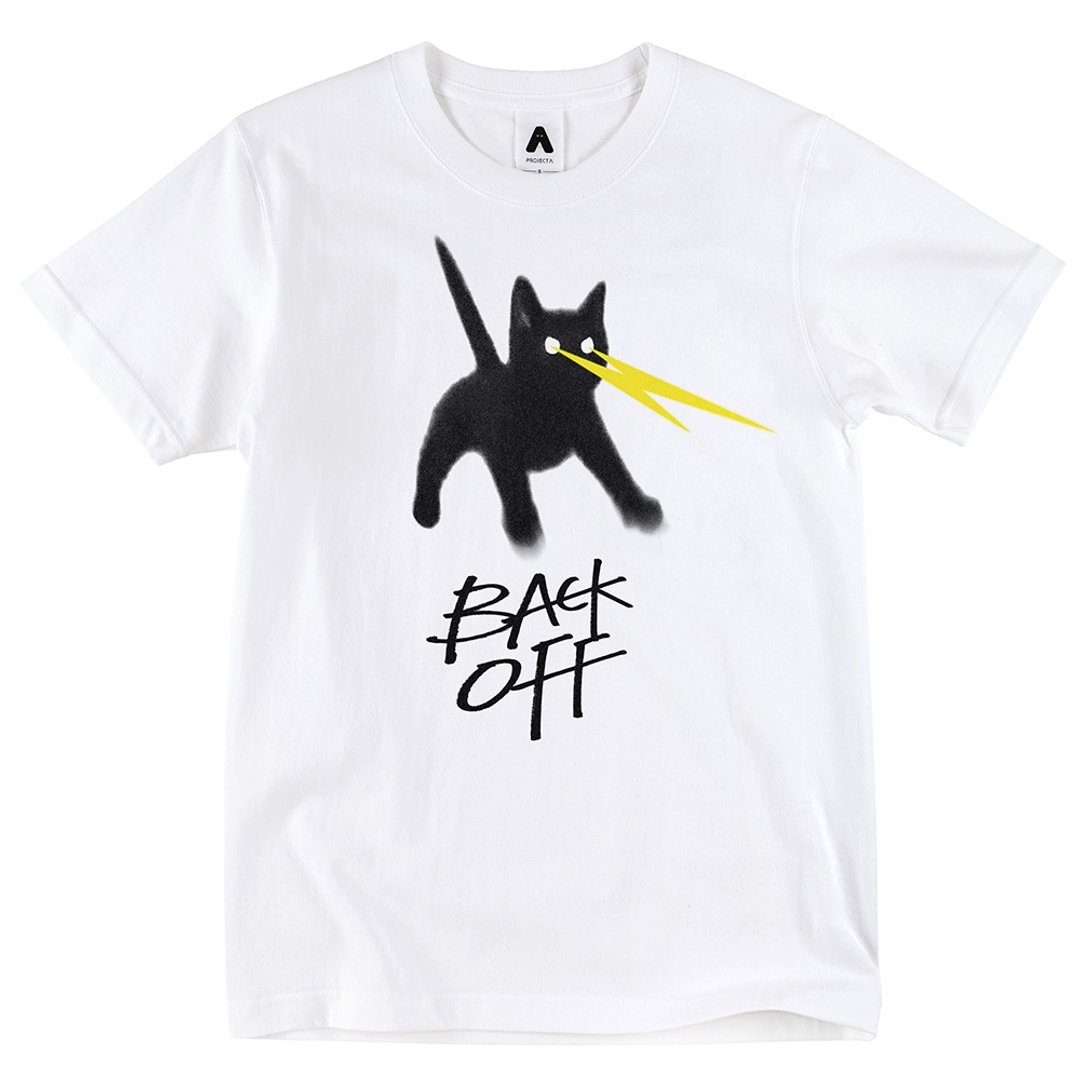 Project A 　BACK OFF  !  高规重磅T恤 / 白色款 - 其他 - 棉 白色
