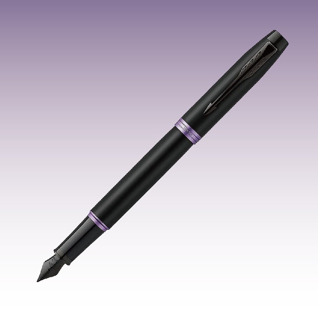 Parker 派克新IM 魅影黑 紫环 钢笔  免费刻字 - 钢笔 - 其他金属 黑色