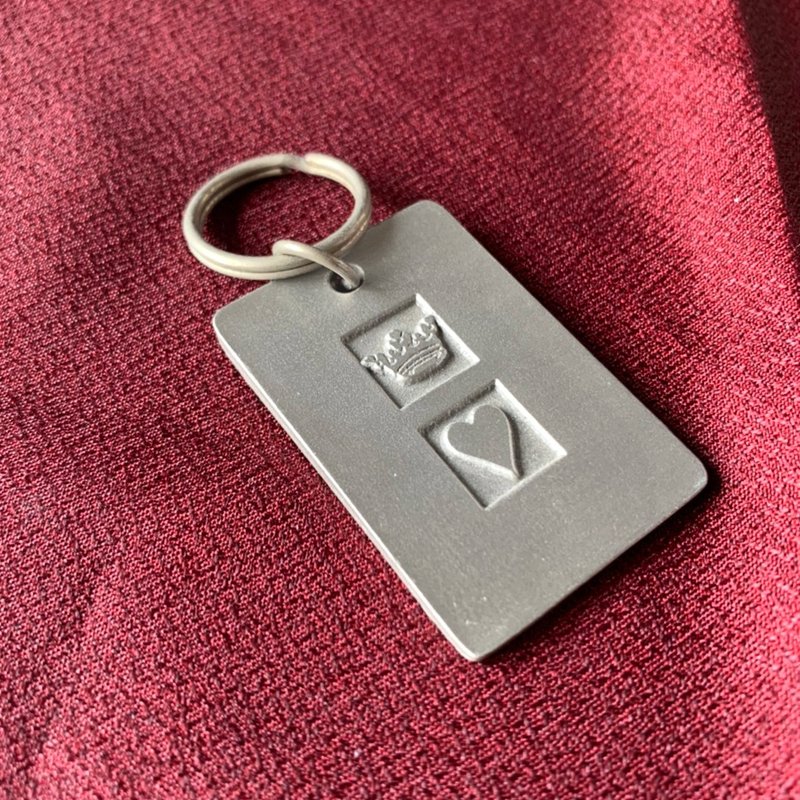 英国 皇冠心钥匙圈 KeyRing | Stuart Houghton LTD - 吊饰 - 其他材质 银色